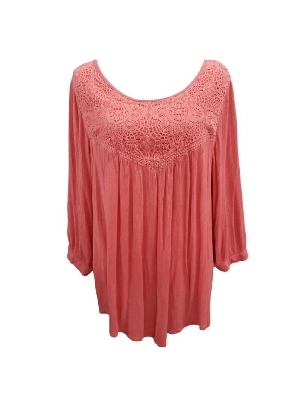 cb established 1962 Womens Long Sleeve Pink Blouse 1X